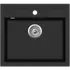 Flow FL32 køkkenvask komposit m/krom ventil 510x565 mm sort