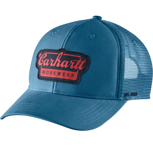 Carhartt patch cap blå