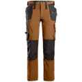 Snickers 6271 Allroundwork arbejdsbukser m/hylsterlommer fuldstretch brun/sort