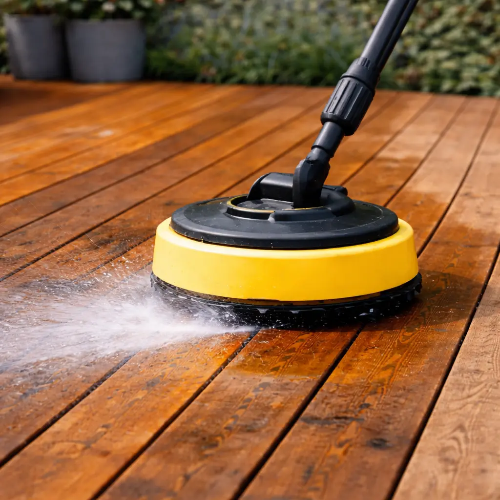 rengøring af terrasse med højtryksrenser