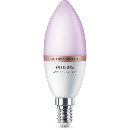 Philips Smart WiZ color LED pære E14 4,3W kerte mat