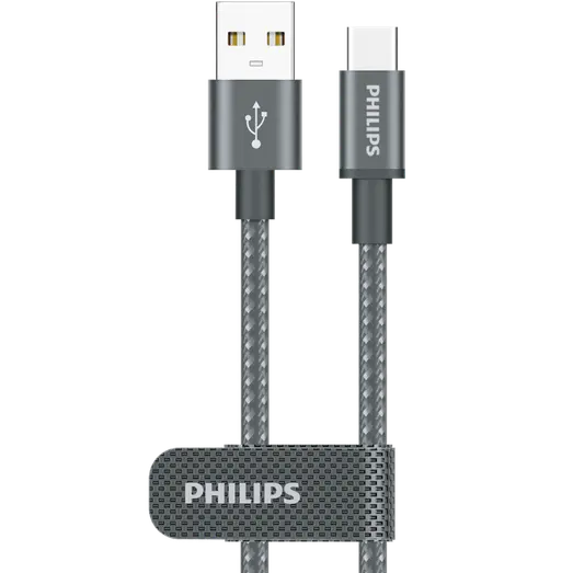 Philips ladekabel USB-A til USB-C 2 m