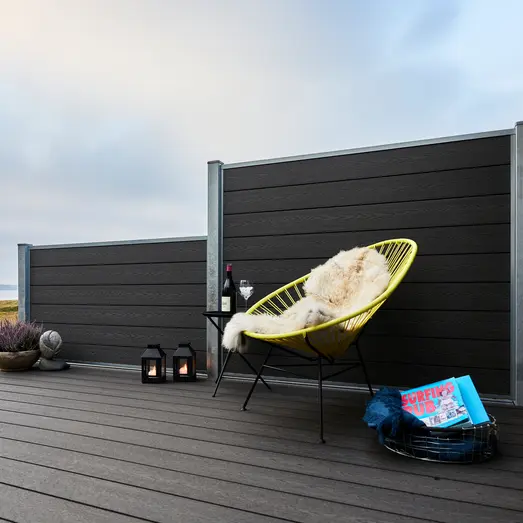 Wimex Fur Classic Komposithegn Koksgrå 180 cm