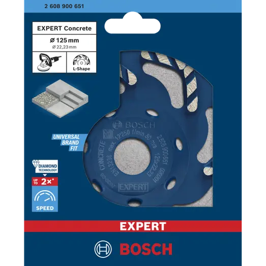 Bosch EXPERT Concrete diamantslibehoved, 125x22,23x4,5 mm