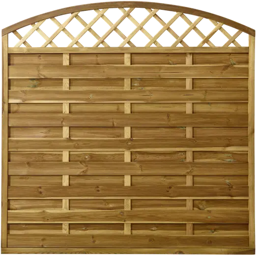 PLUS Tæt hegn m/espalier buet 180×165/180 cm