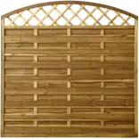PLUS Tæt hegn m/espalier buet 180×165/180 cm