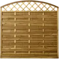 PLUS Tæt hegn m/espalier buet 180×165/180 cm