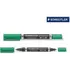 Staedtler pemanent marker duo fin/mellem grøn