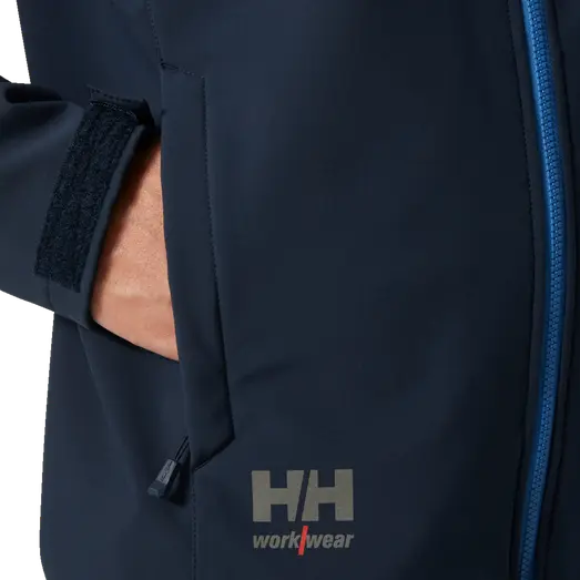 HH Workwear Oxford softshell jakke navy/stone