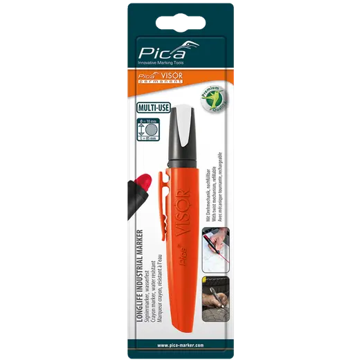 Pica visor permanent marker hvid