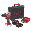 Milwaukee M18 CBLPD-422C 18V slagboremaskine 1x4.0 + 1x2.0 Ah inkl. kuffert