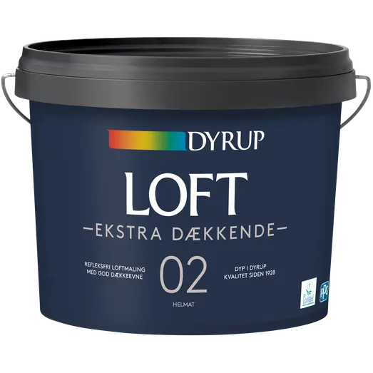 Dyrup loftmaling ekstra dækkende 2 hvid