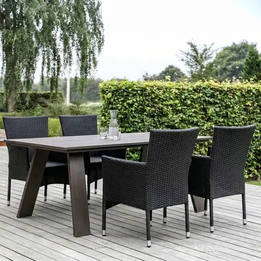 Anholt havemøbelsæt med 4 Guldborg stole