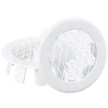 Duka drænrørsventil type 95,4 Ø100 mm hvid 2 stk