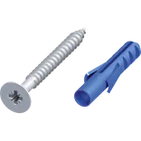 Roliba gulvskrue t/gulvskinner 3x30 mm galvaniseret 10 stk