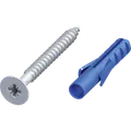 Roliba gulvskrue t/gulvskinner 3x30 mm galvaniseret 10 stk
