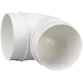 Duka bøjning 90° Ø125 mm hvid