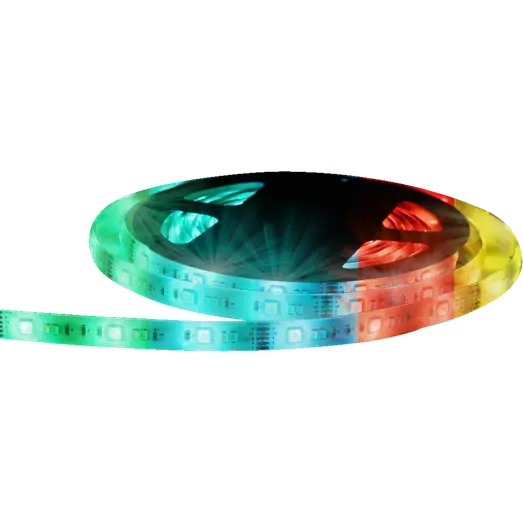 FESH LED light-strip 24W multicolor m/adapter 5 m hvid