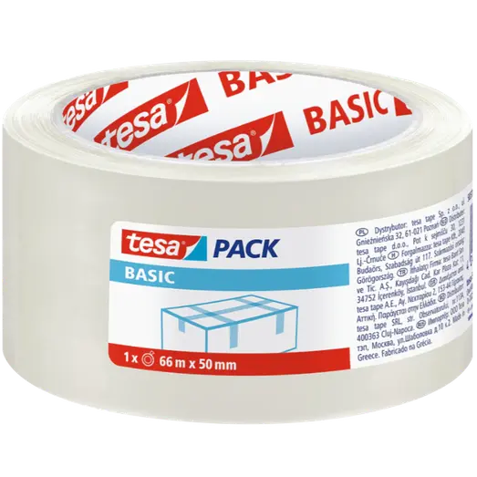 Tesa emballagetape transparent 66m x 50mm