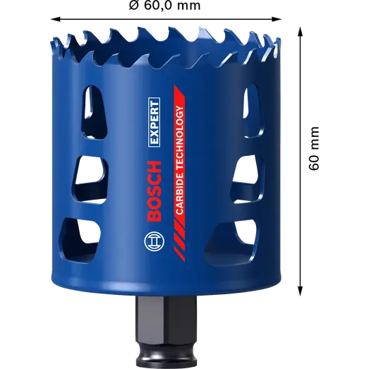 Bosch EXPERT Multi Material Power Change Plus hulsav, 60x60 mm