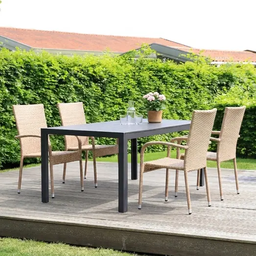 Guldborg havemøbelsæt m/Nordsø stole natur