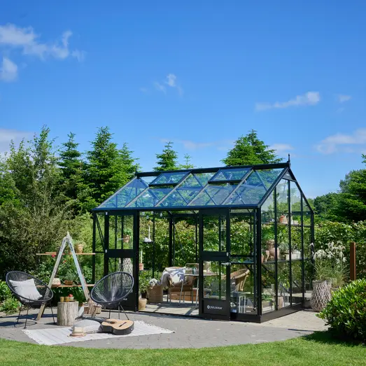 Juliana Jubii 60 10,9 m² sort 3 mm hærdet glas