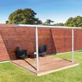 Terrasseoverdækning medium runde stolper 3,075 x 4,16 m - inkl. tagplader