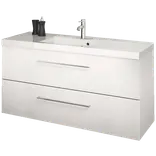 Scanbad Multo+ vaskeskab m/ Aura vask 120 cm højglans hvid