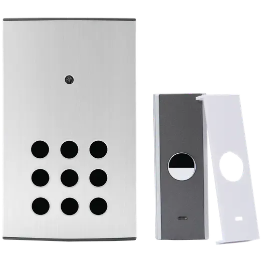 EnsoNordic dørklokke 1600 - alu finish trådløs