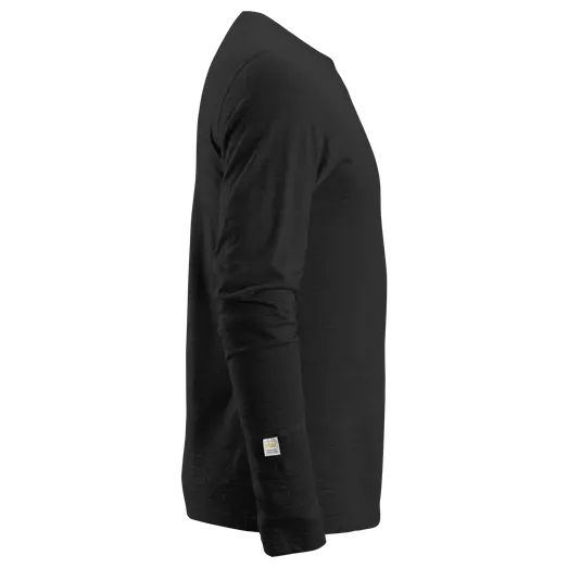 Snickers Allroundwork t-shirt langærmet uld sort