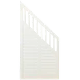 Plus Nostalgi skråelement 90x180/95 cm hvid