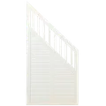 Plus Nostalgi skråelement 90x180/95 cm hvid