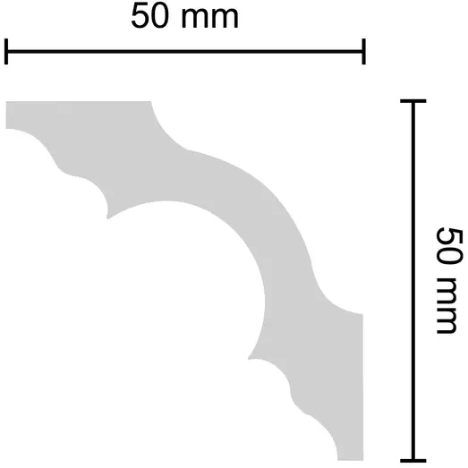 Decosa Stukliste A50 - 50x50mm x 150cm