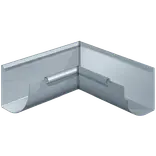 Rheinzink 90° kvartrund indv. gering 333x300x0,7 mm