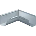Rheinzink 90° kvartrund indv. gering 333x300x0,7 mm