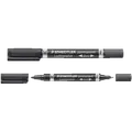 Staedtler permanent marker sort duo fin/mellem