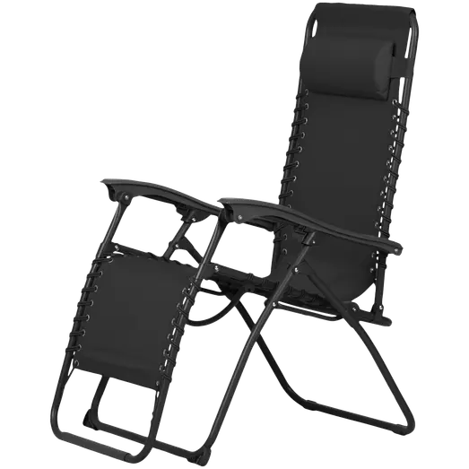 Positionsstol metal sort m/nakkehynde