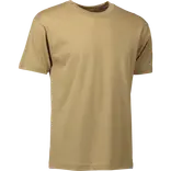 ID T-time herre t-shirt kortærmet sand