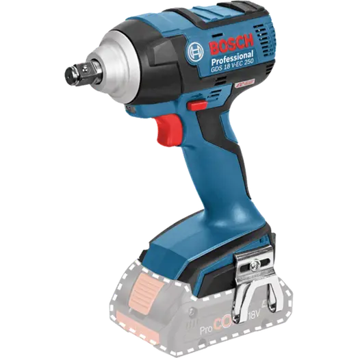 Bosch GDS 18V-EC 250 slagnøgle solo u/batteri og lader