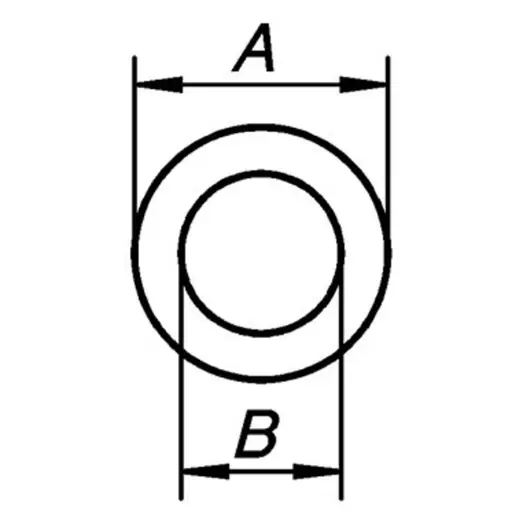 PN dørring 19,5x11,5x3,0 m messing - 6 stk.